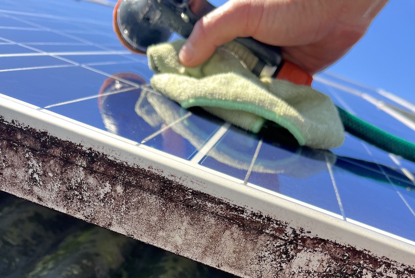 Solar panel cleaning in Cabarita