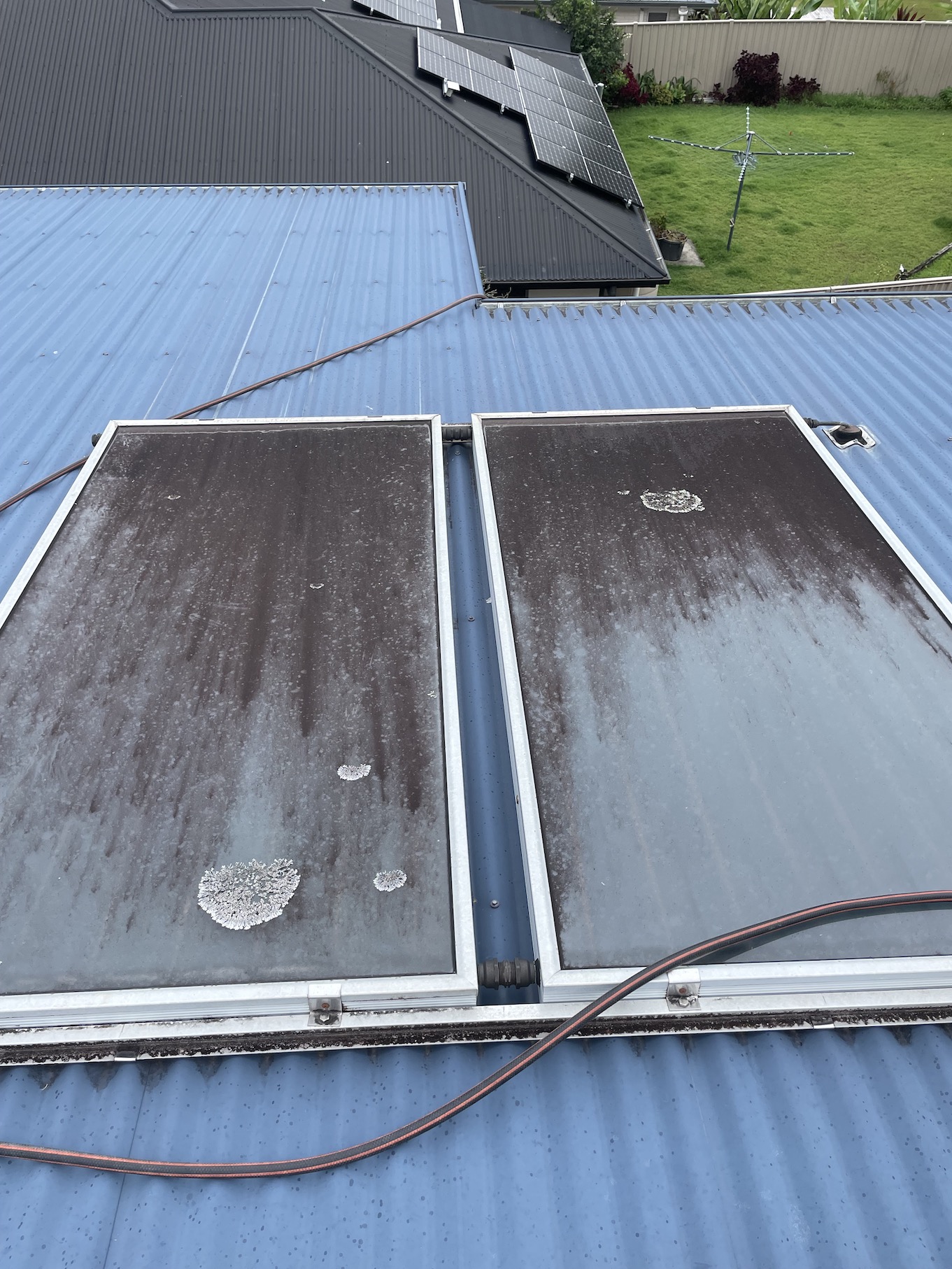 Hot Water Panel Cleaning