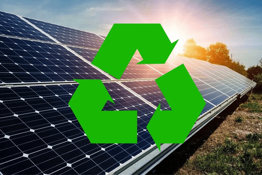 Solar panel recycling process