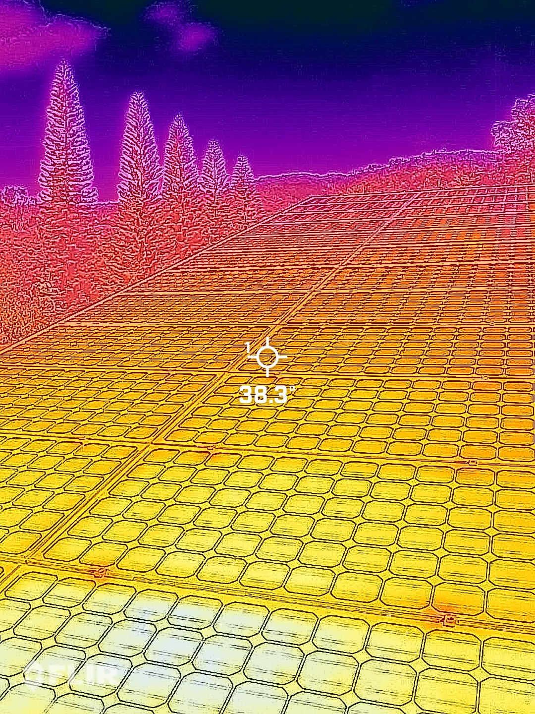 Thermal Imaging identifies damaged cells where voltage becomes trapped causing Hotspots
